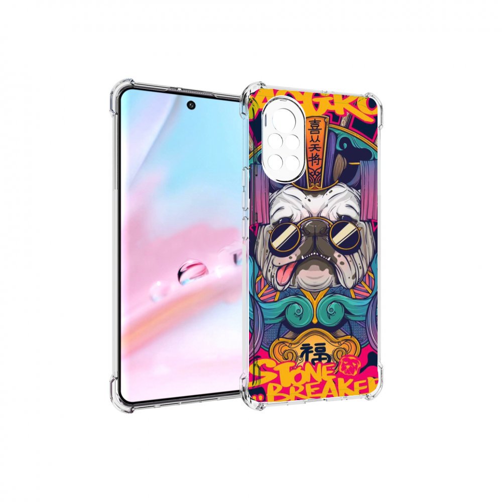 

Чехол MyPads мопс агро яркая для Huawei Nova 8 (ANG-LX1), Прозрачный, Tocco