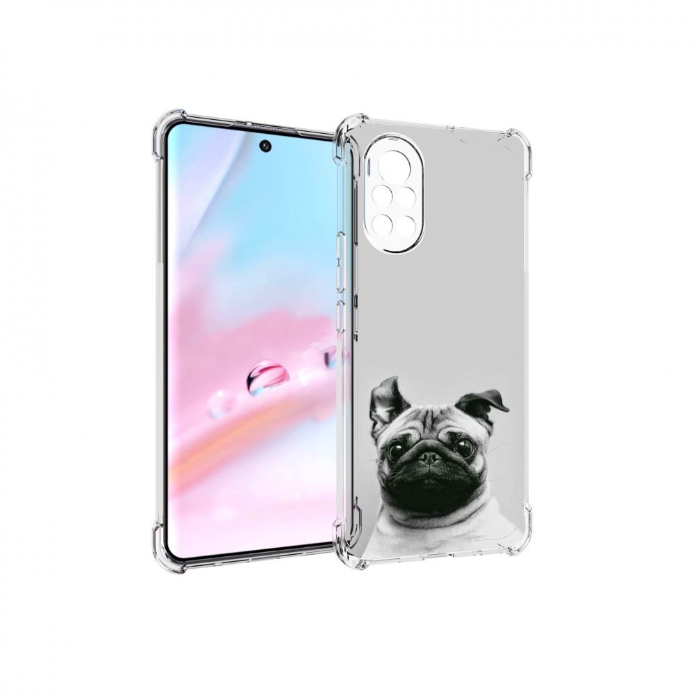

Чехол MyPads мопс для Huawei Nova 8 (ANG-LX1), Прозрачный, Tocco