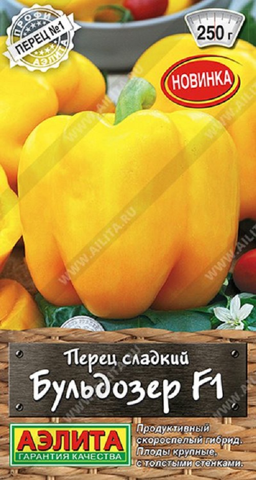 

Семена перец сладкий Бульдозер F1 Аэлита 35936 1 уп.