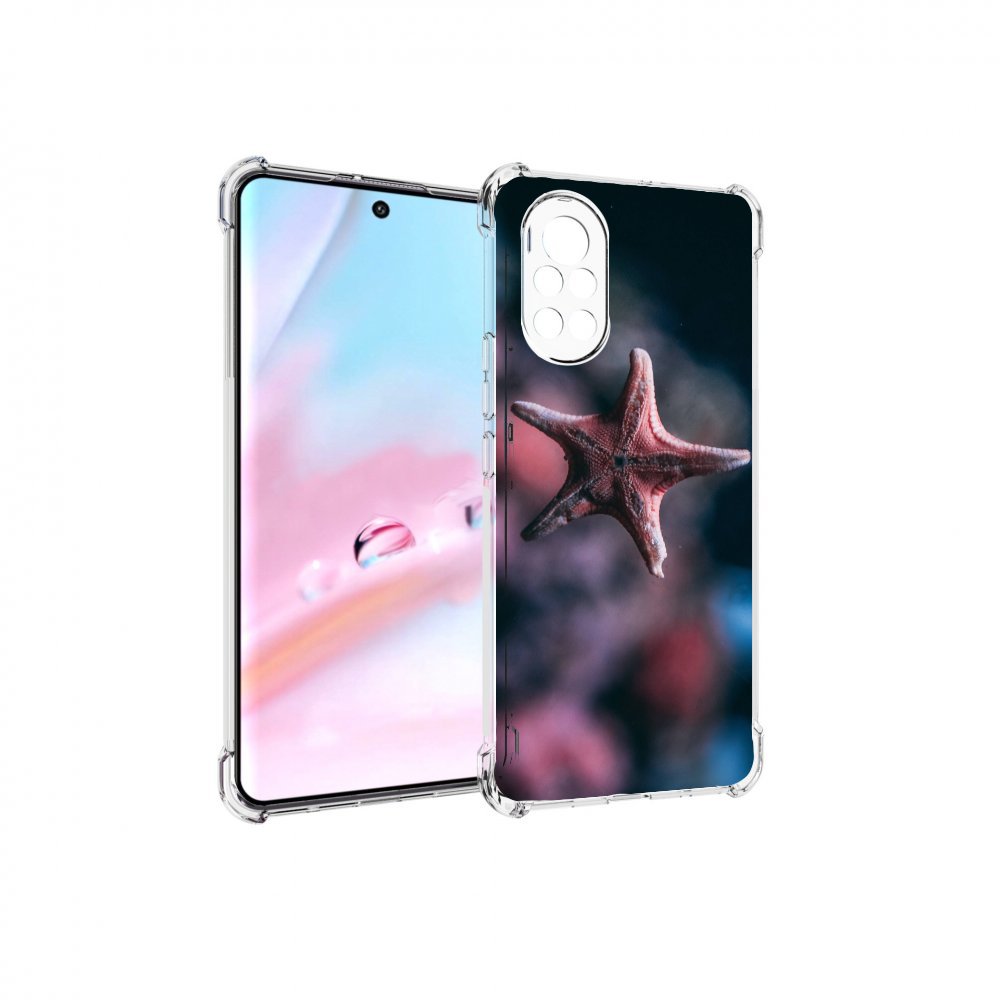 

Чехол MyPads морская-звезда---starfish для Huawei Nova 8 (ANG-LX1), Прозрачный, Tocco