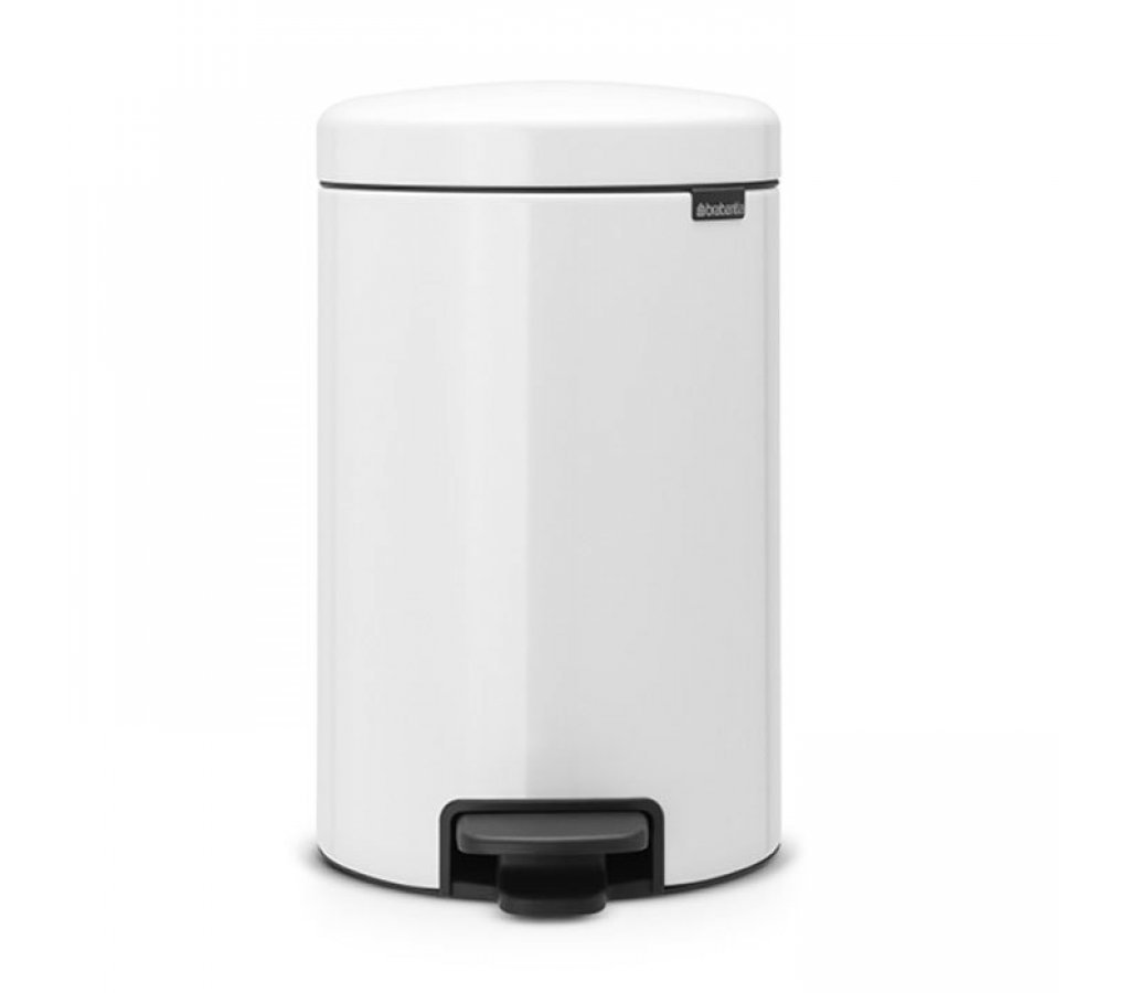 

Мусорный бак newicon 12 л Белый Brabantia с педалью, 52279-06