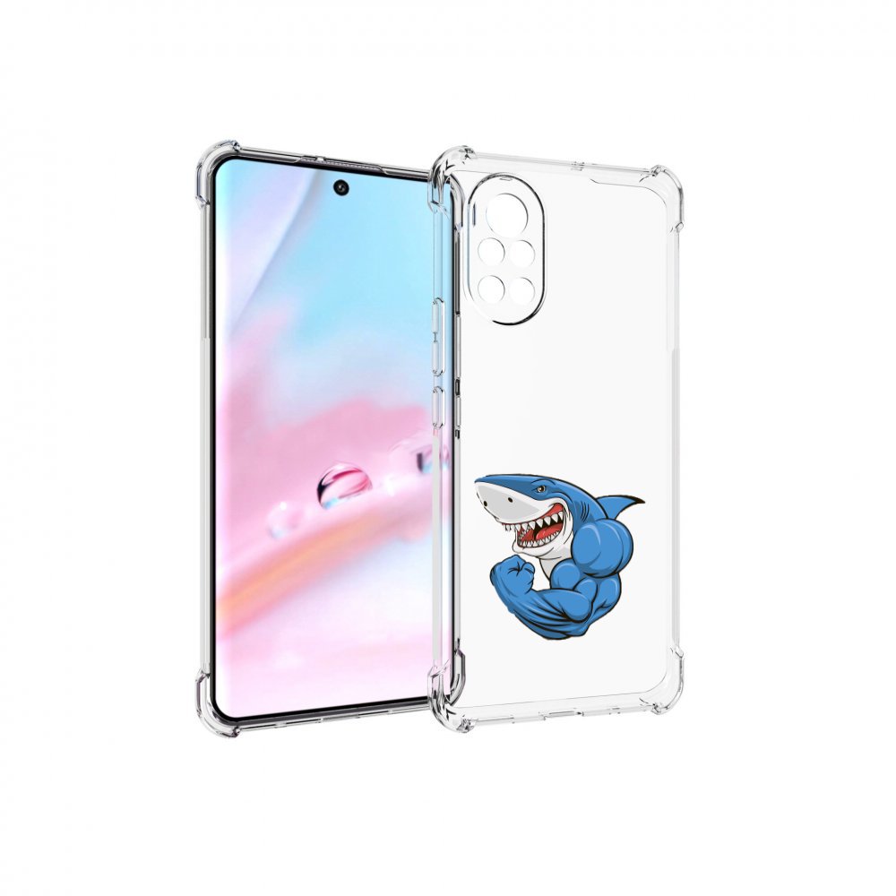 Чехол MyPads накаченная акула для Huawei Nova 8 (ANG-LX1)