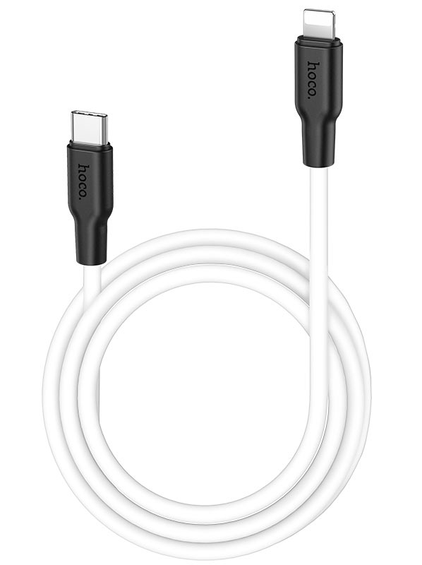 

Дата-кабель Type-C универсальный Lightning Hoco X21 Plus (PD) (белый)