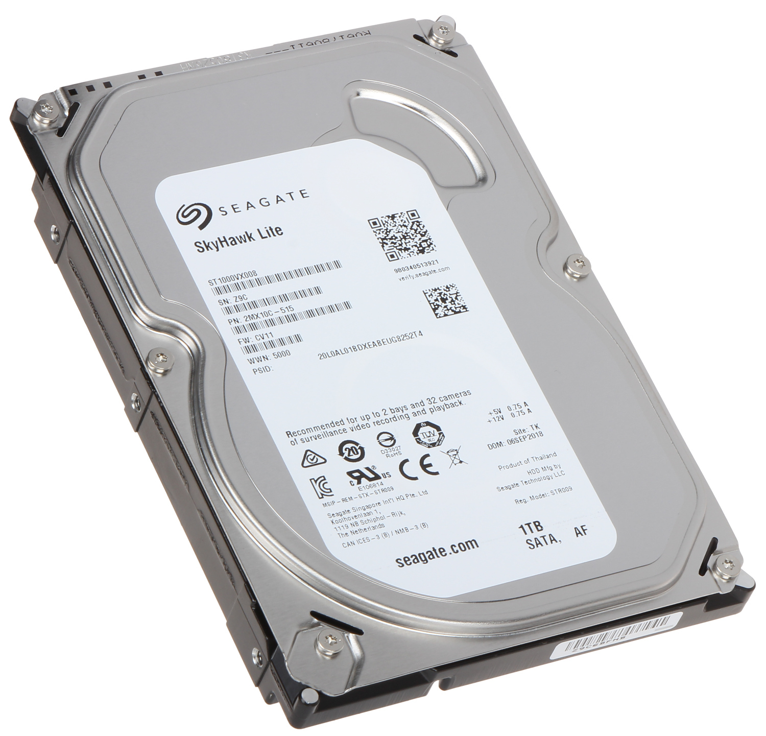 

HDD Seagate SkyHawk Lite 1 ТБ (ST1000VX008), SkyHawk Lite