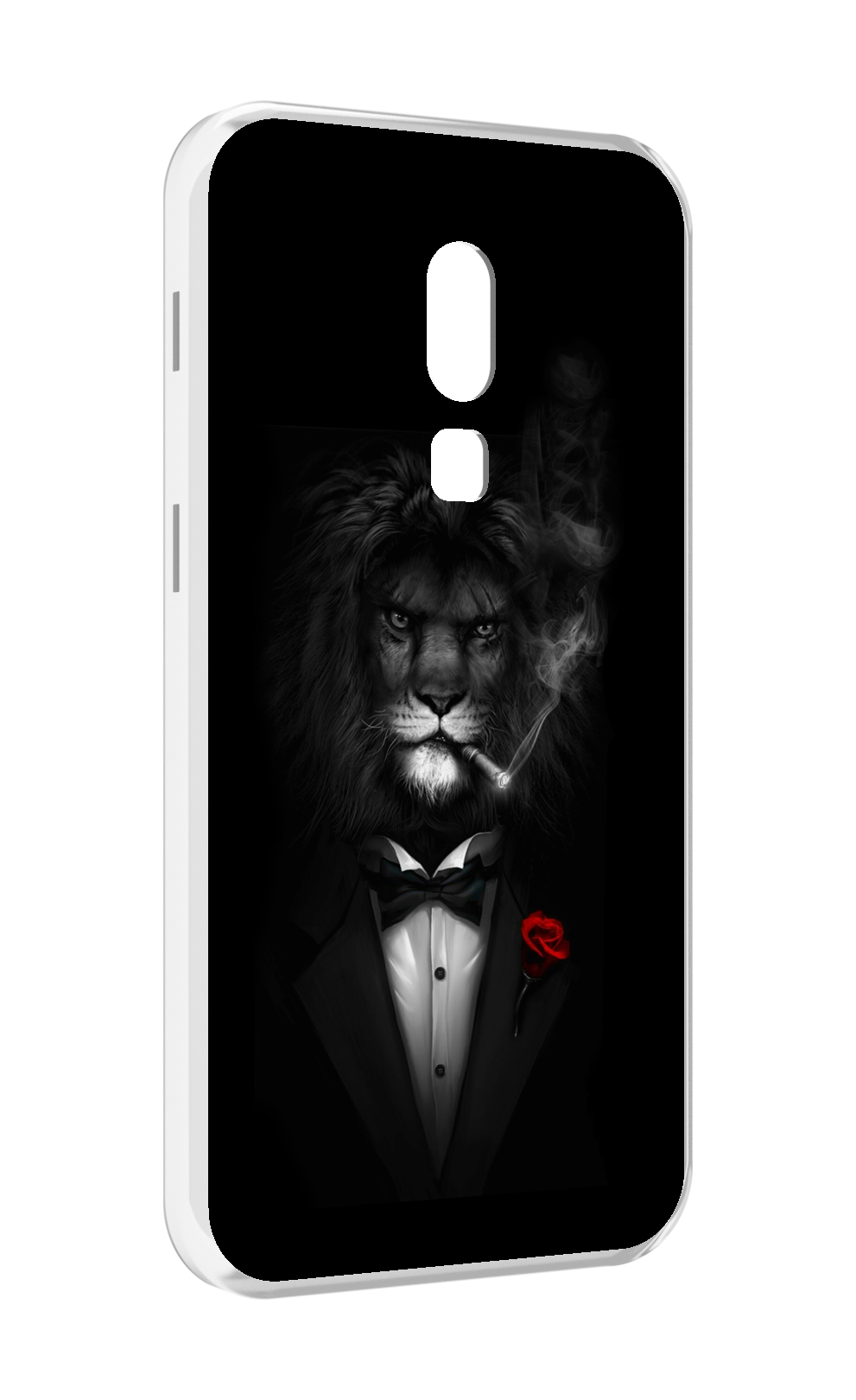 Чехол MyPads лев-в-темноте-с-сигаретой мужской для Meizu V8