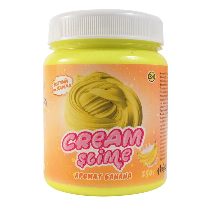 фото Игрушка slime cream-slime с ароматом банана, 250 г sf02-b фабрика игрушек фабрика игрушек 888