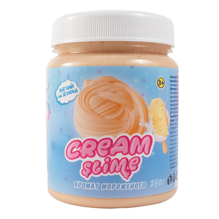 фото Игрушка slime cream-slime с ароматом мороженого, 250 г sf02-i фабрика игрушек фабрика игрушек 888