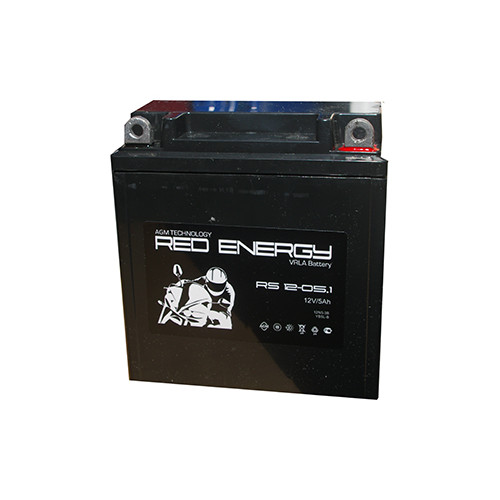 Аккумулятор Red Energy RS 1205.1 для мототехники (12В, 5Ач / 12V, 5Ah / стартерный ток 65А