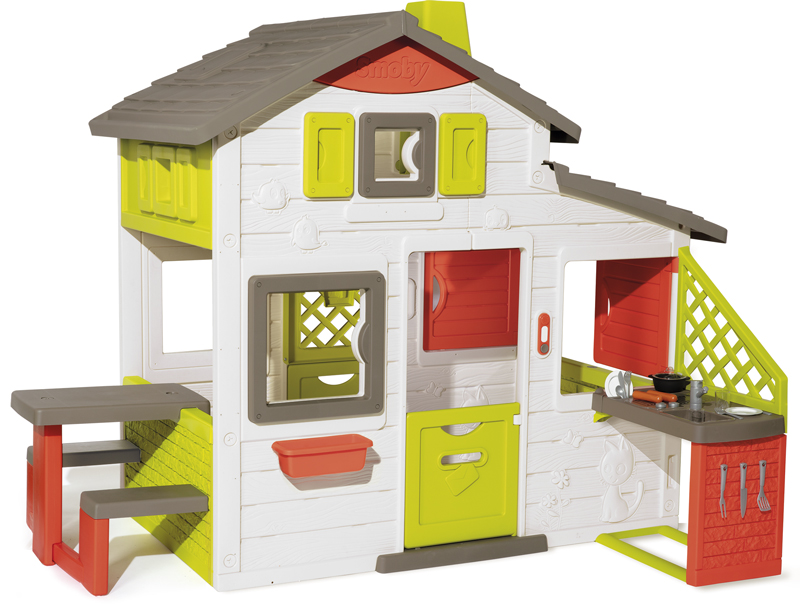 фото Детский игровой домик smoby friends house с кухней и звонком 810202