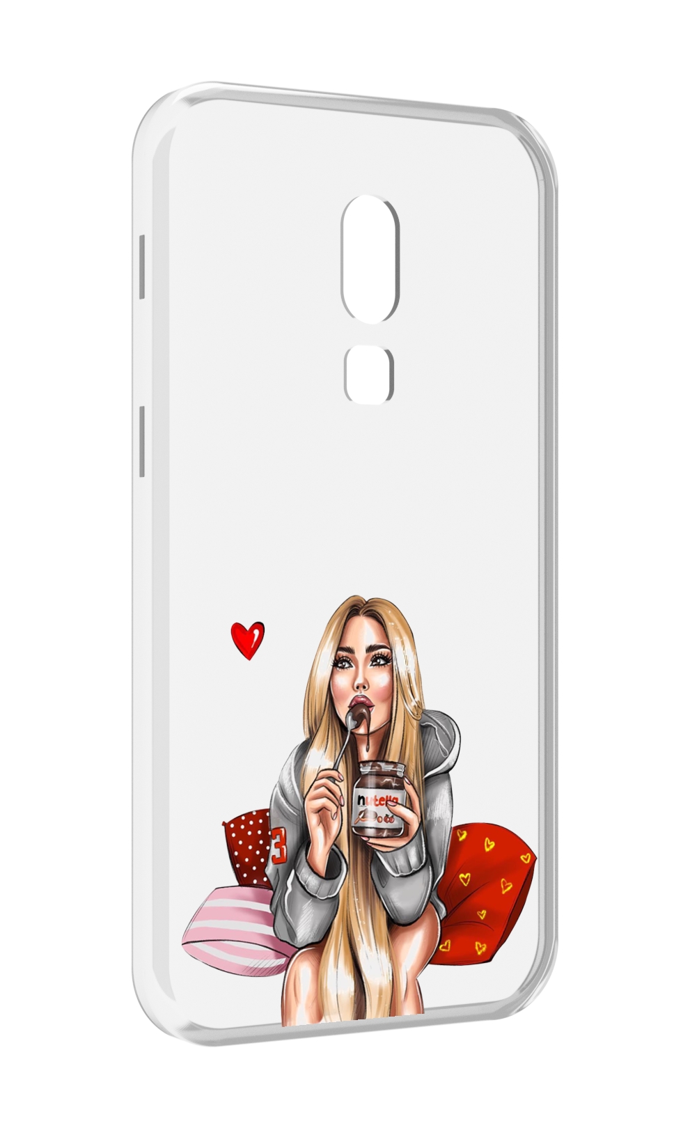 

Чехол MyPads любительница-нутеллы женский для Meizu V8, Прозрачный, Tocco