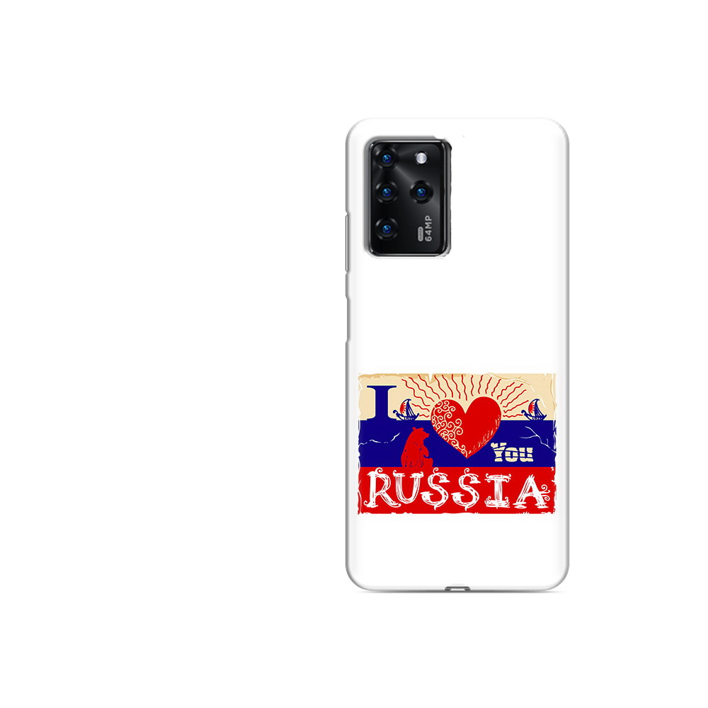 Чехол MyPads Tocco для ZTE Blade V30 Vita Люблю Россию (PT224728.460.112)