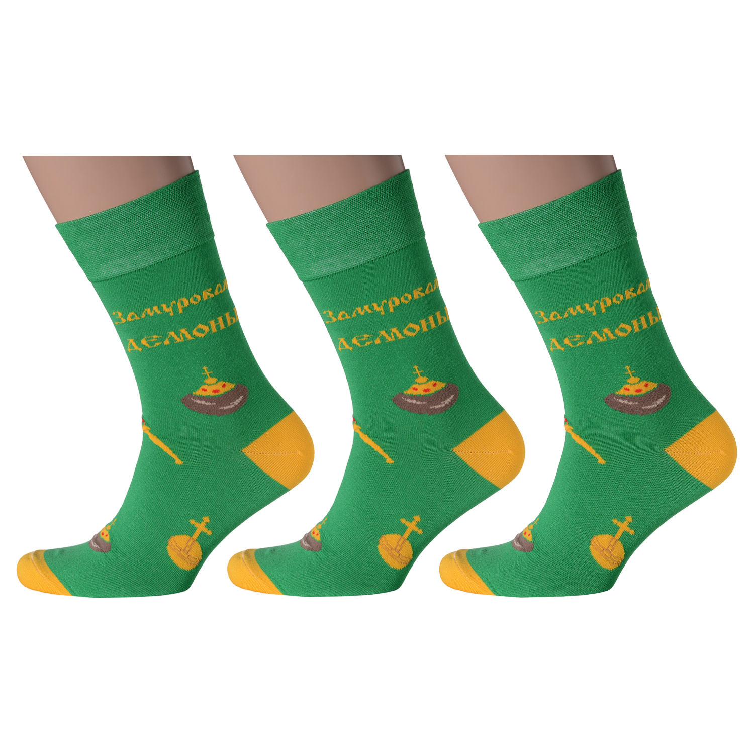 

Комплект носков мужских MoscowSocksClub msk3-М16 зеленых 25, Зеленый, msk3-М16
