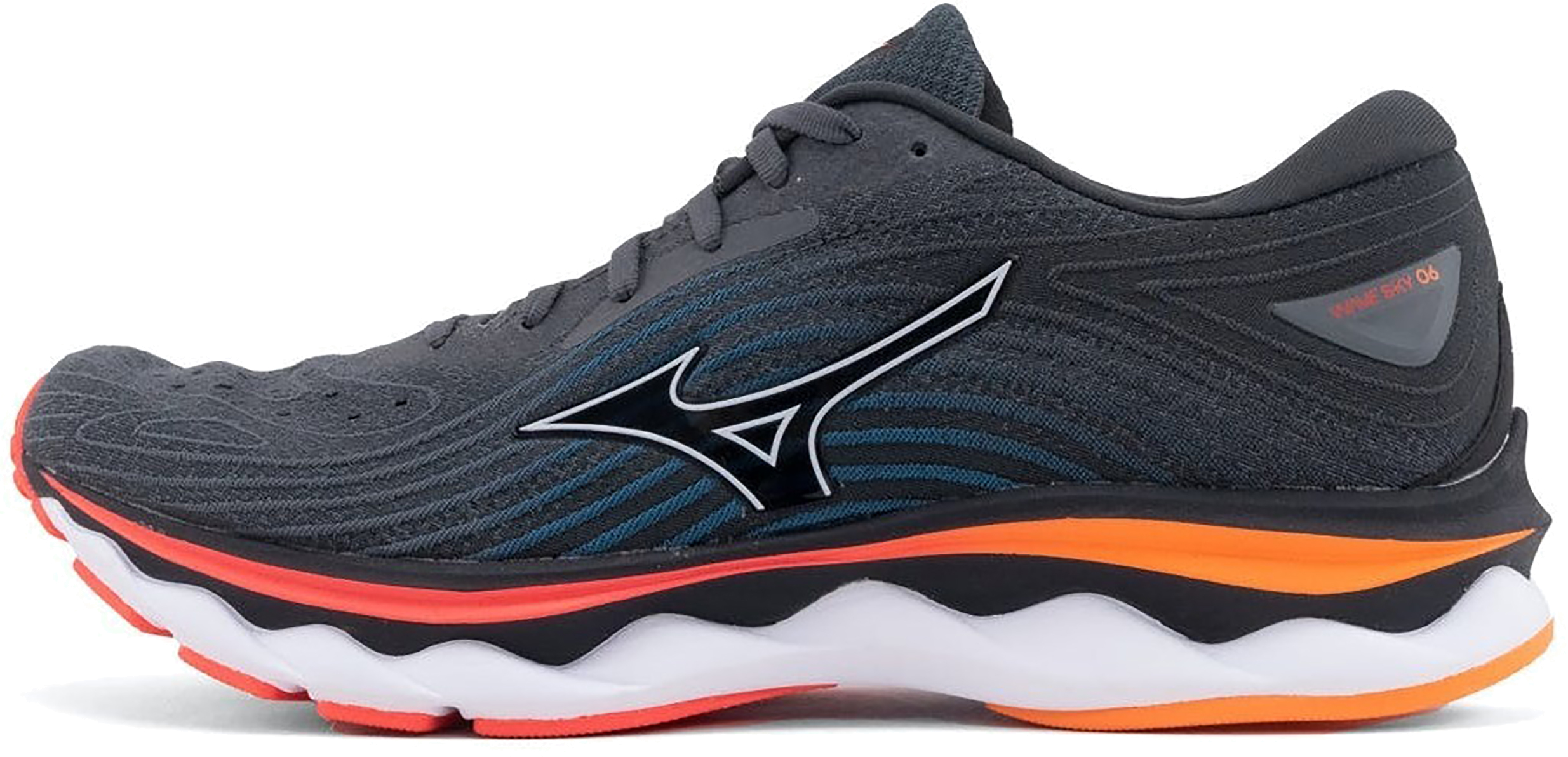 

Кроссовки мужские Mizuno Wave Sky 6 серые 10.5 UK, Серый, Wave Sky 6