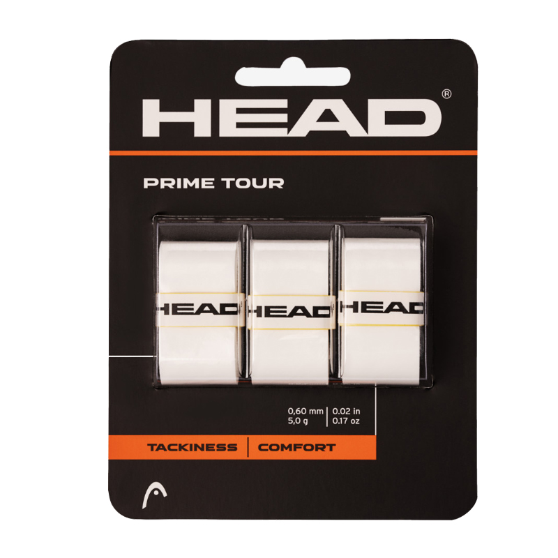 Обмотка для ручки ракетки HEAD Overgrip Prime Tour x3 285621-WH, White
