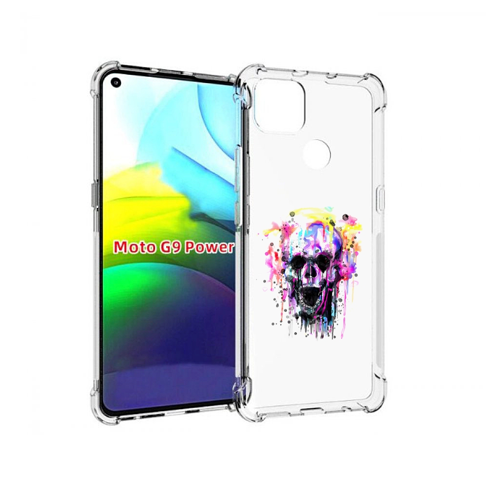 

Чехол MyPads граффити череп для Motorola Moto G9 Power, Прозрачный, Tocco