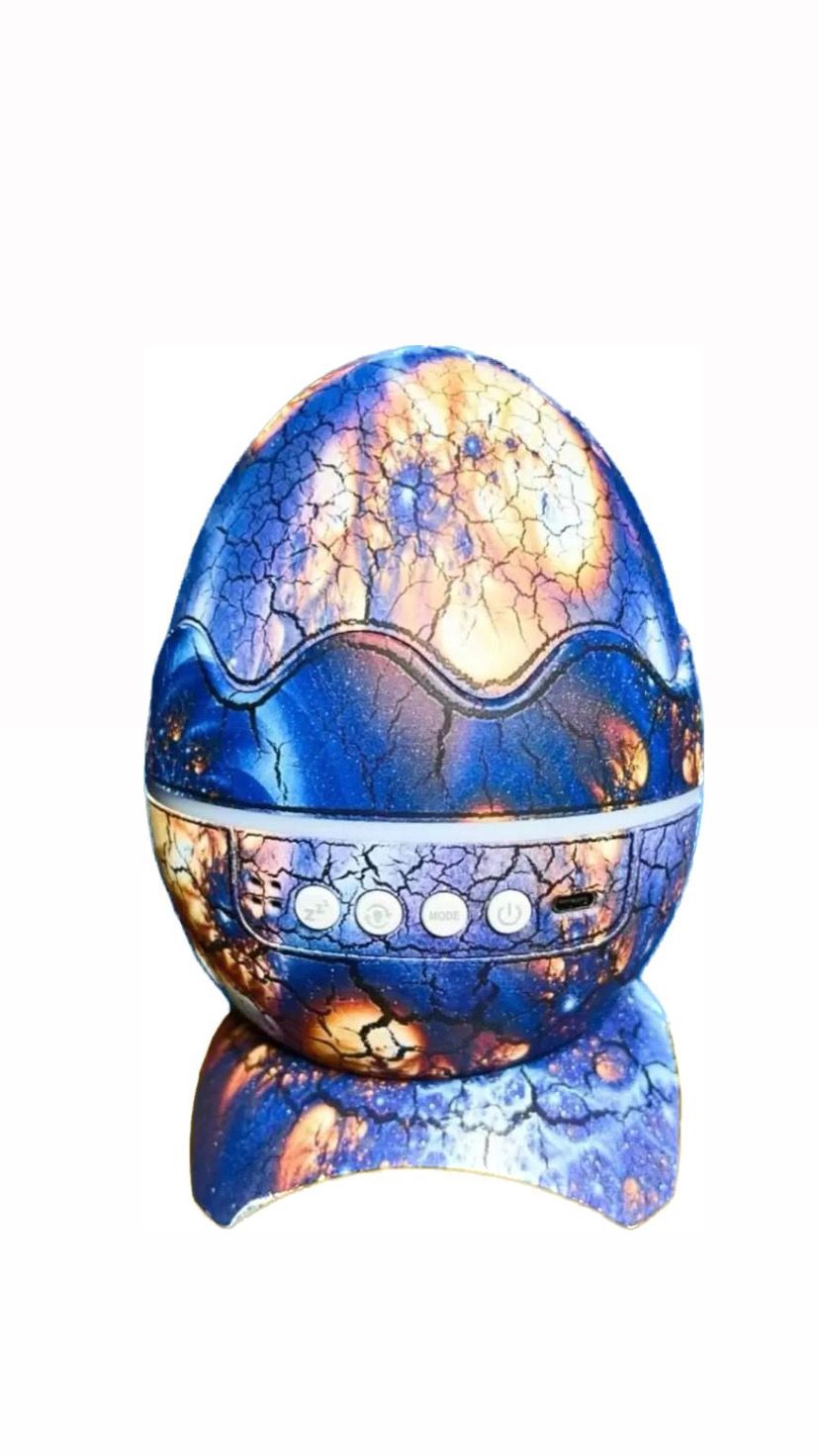 Ночник-проектор яйцо дракона с bluetooth синий 4кн supernowa
