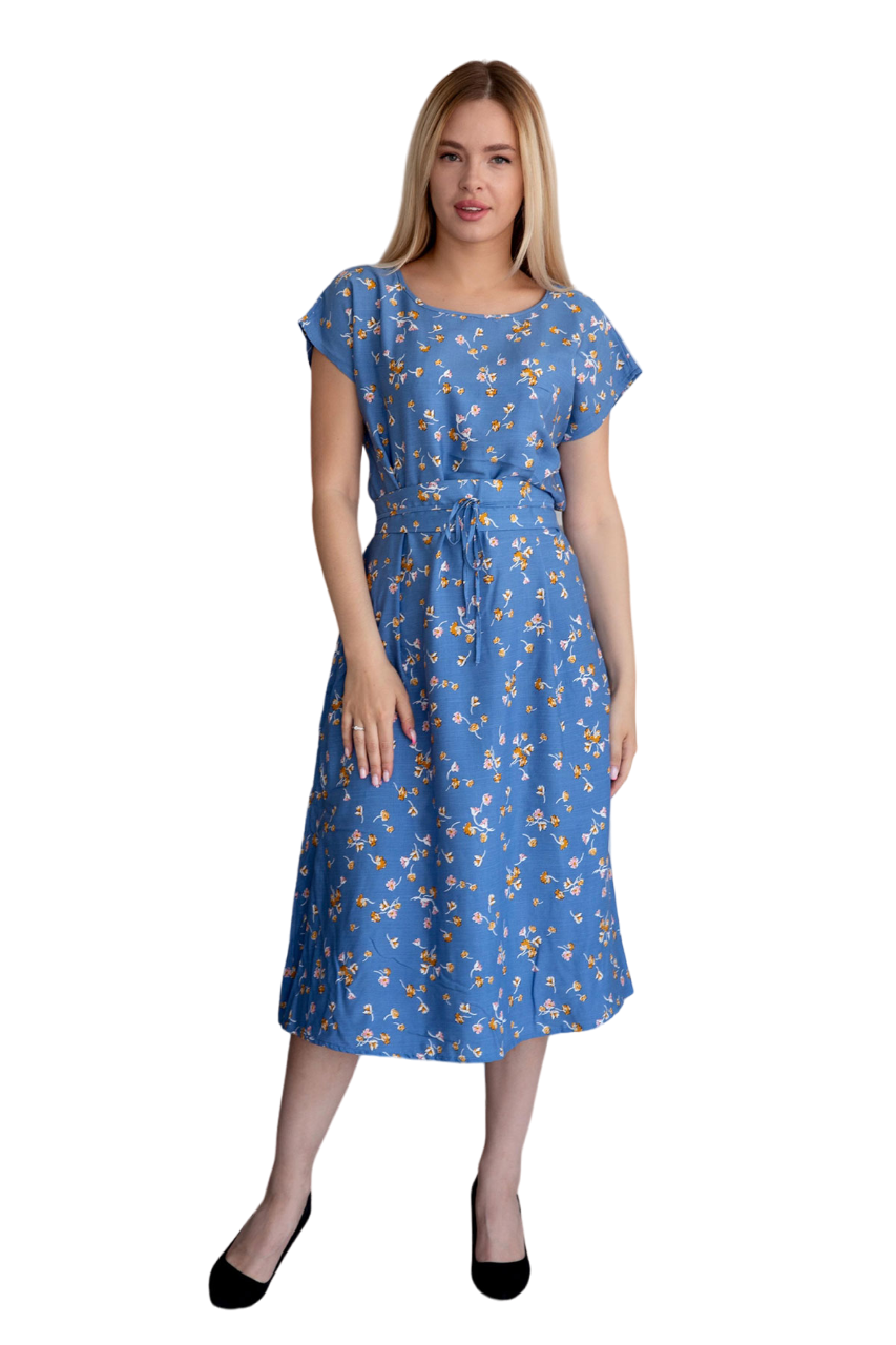 Платье женское LikaDress 18-1421 синее 52 RU