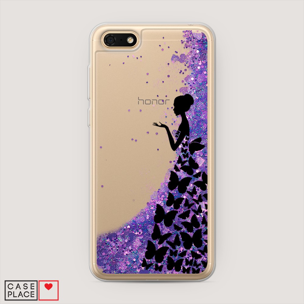 

Чехол Awog на Honor 7A/Y5 Prime 2018/Y5 2018 "Дама в бабочках", Разноцветный, 66392-1