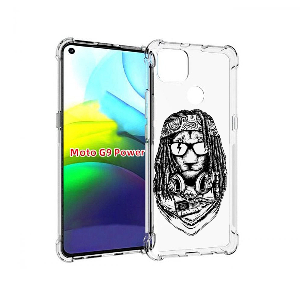 

Чехол MyPads дреды льва для Motorola Moto G9 Power, Прозрачный, Tocco
