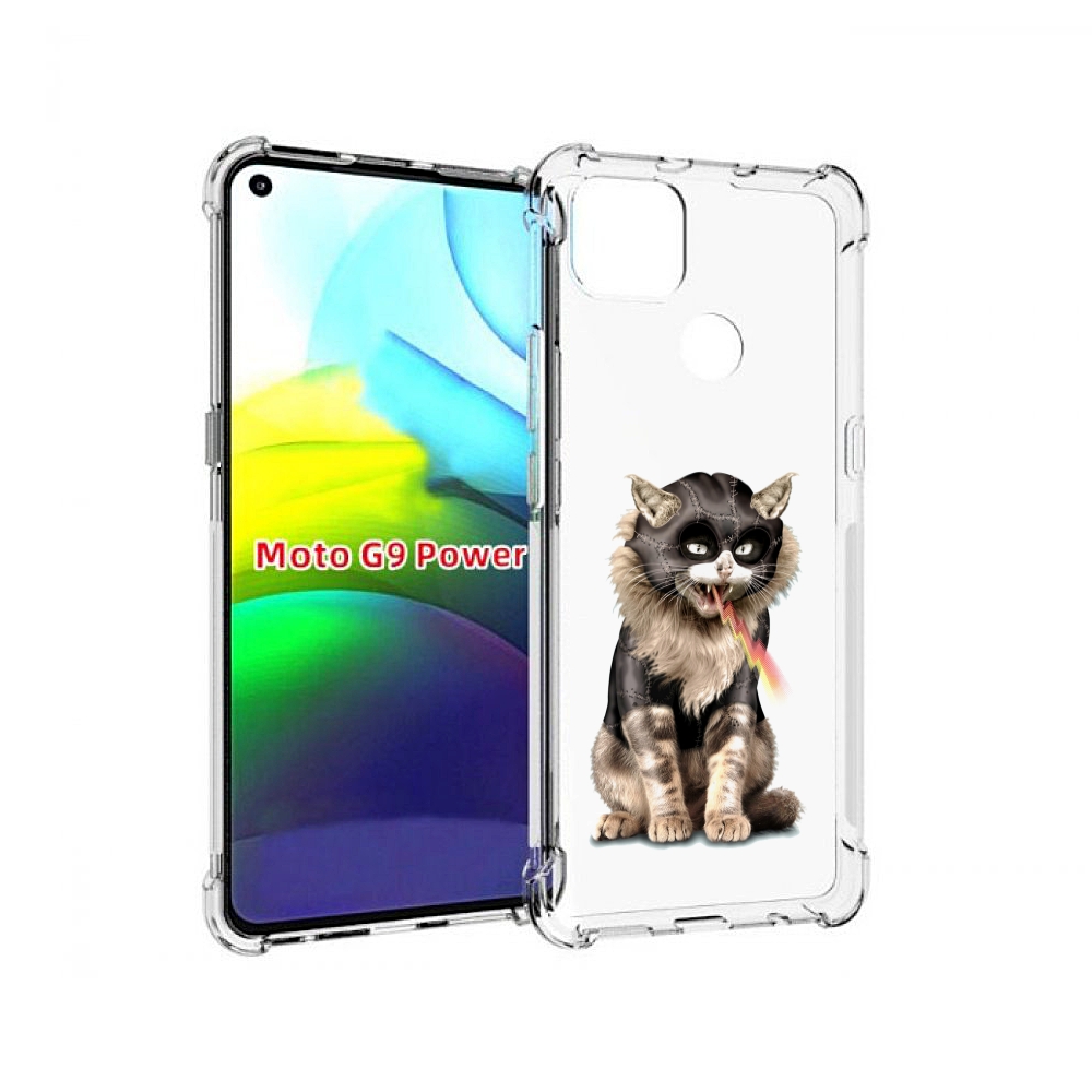

Чехол MyPads дьяволский кот для Motorola Moto G9 Power, Прозрачный, Tocco
