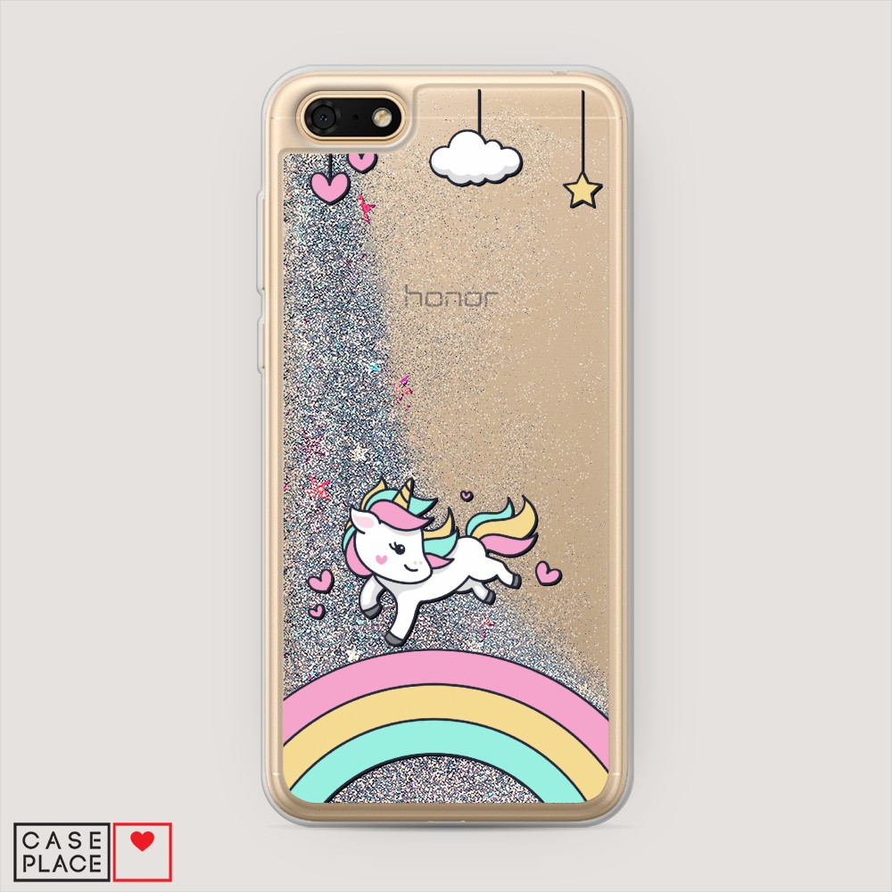 

Чехол Awog на Honor 7A/Y5 Prime 2018/Y5 2018 "Единорог на радуге", Разноцветный, 66391-1
