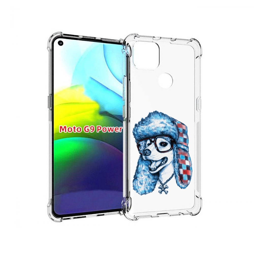 

Чехол MyPads зимний пес для Motorola Moto G9 Power, Прозрачный, Tocco