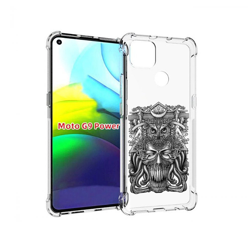 

Чехол MyPads зубастая сова для Motorola Moto G9 Power, Прозрачный, Tocco