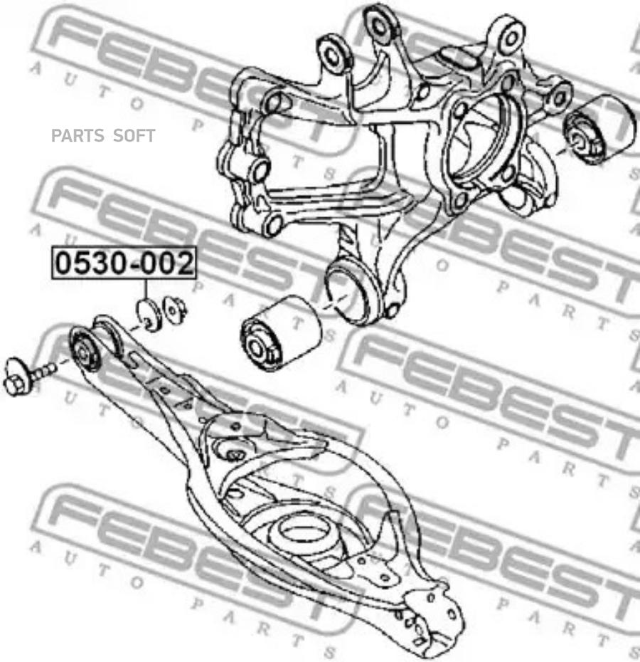 

FEBECT 0530002 0530002_шайба-эксцентрик!\ Mazda 3 BM 13>