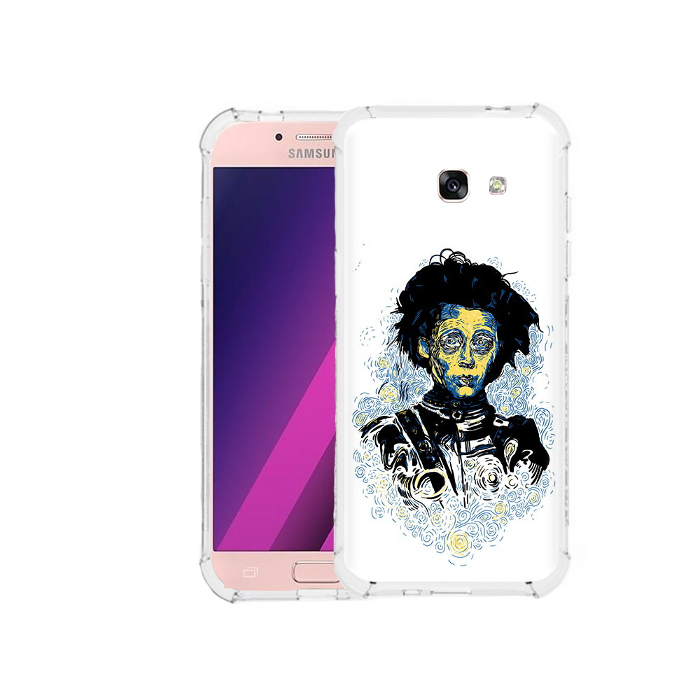 

Чехол MyPads Tocco для Samsung Galaxy A5 парень черно-белый абстракция (PT51293.578.535), Прозрачный, Tocco