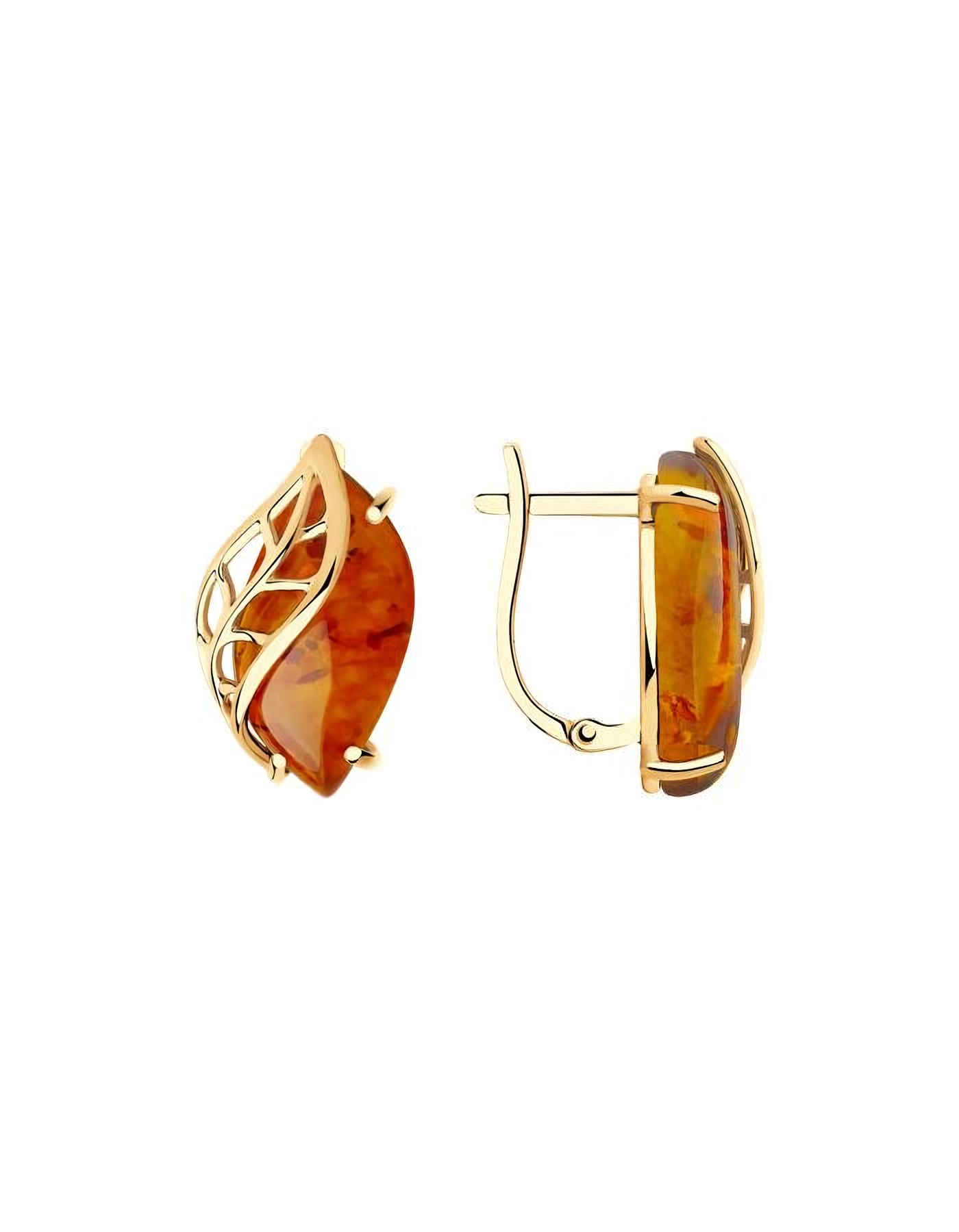 

Серьги из золота TEO MAORI 837726839, янтарь, 837726839