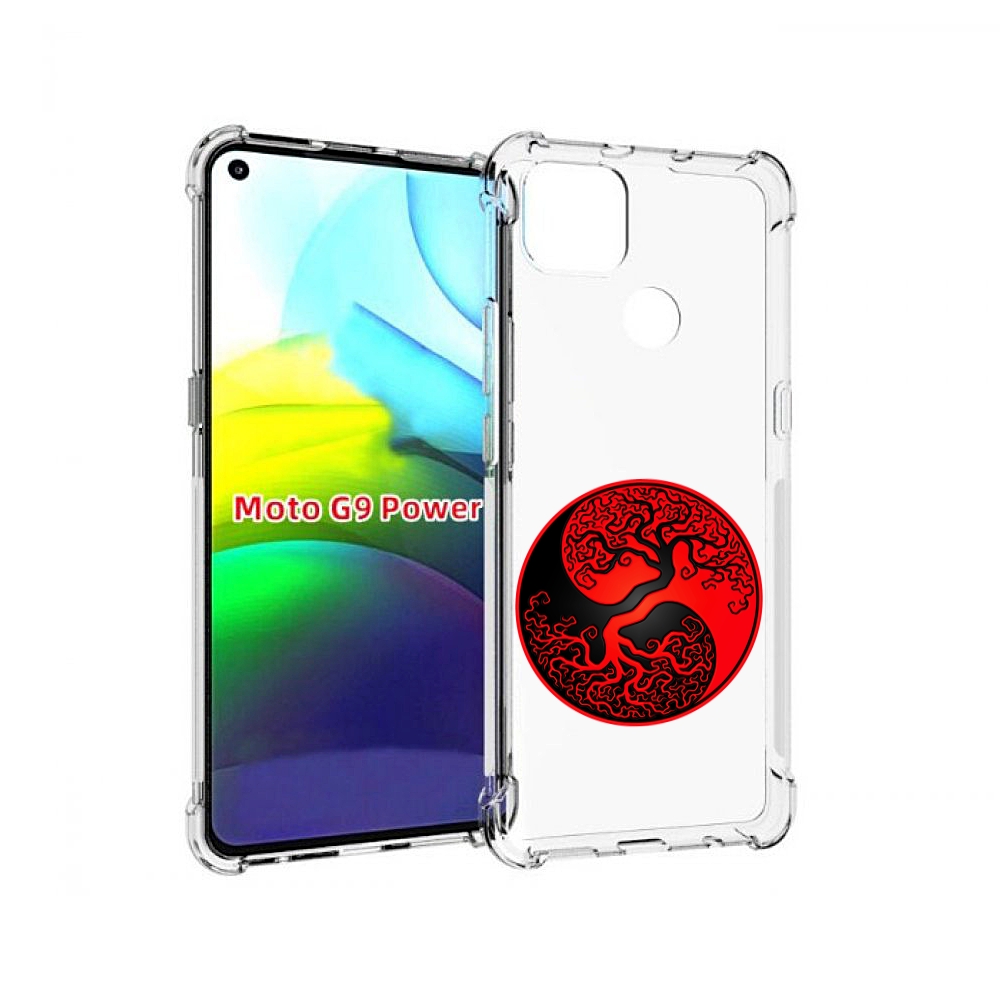 

Чехол MyPads инь янь дерево для Motorola Moto G9 Power, Прозрачный, Tocco