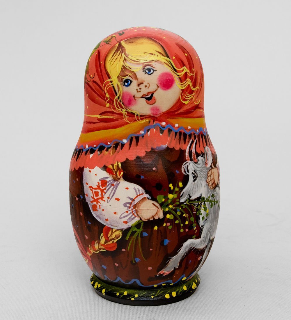 

Матрешка Федора и козочка