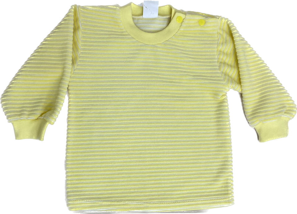 Рубашка детская Clariss Полоска, желтый, 74