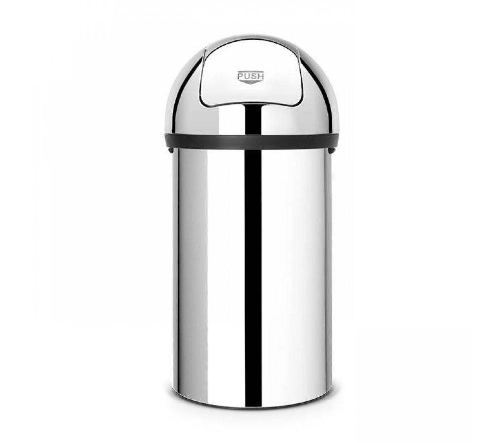 

Мусорный бак Push Bin 60 л Полированная сталь Brabantia, 52370-06