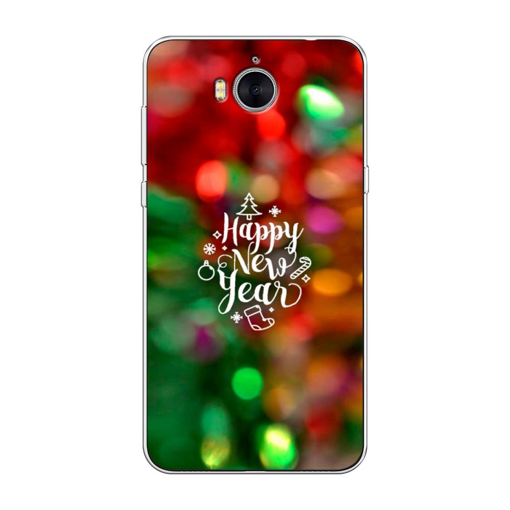 

Чехол на Huawei Y5 2017 "Новый Год на елке", Зеленый;красный;желтый, 62550-5
