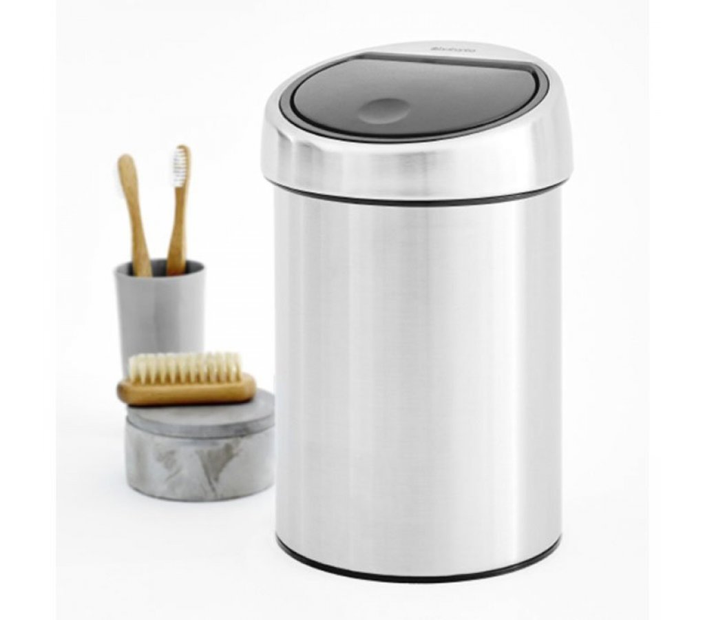 

Мусорный бак Brabantia Touch Bin 3л стальной матовый FPP, 52418-06