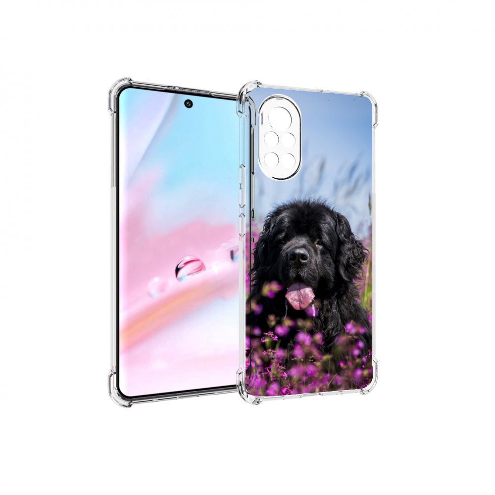 

Чехол MyPads ньюфаундлед для Huawei Nova 8 (ANG-LX1), Прозрачный, Tocco