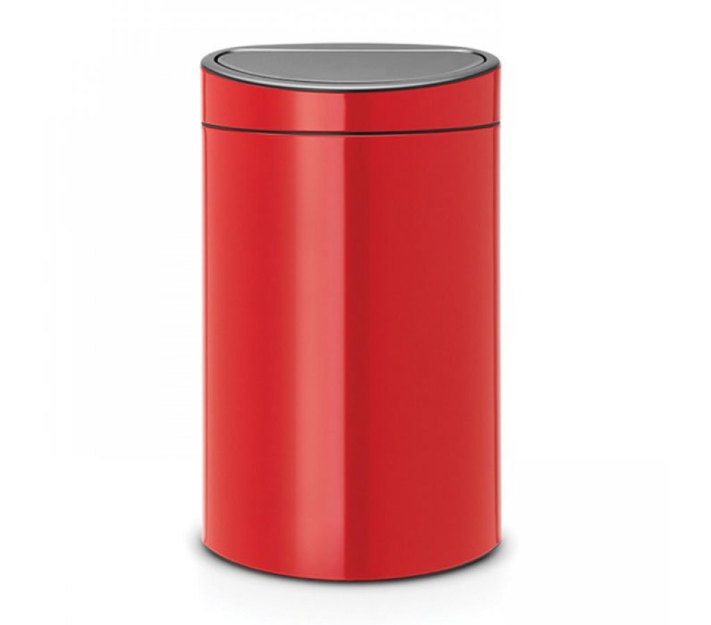 

Мусорный бак Touch Bin New 40 л Пламенно-красный Brabantia, 52449-06