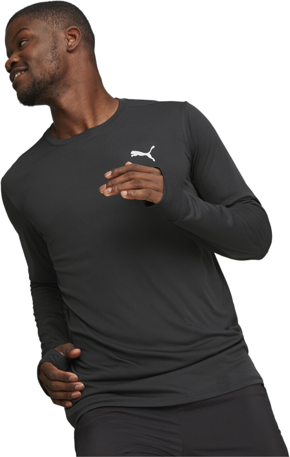 

Лонгслив мужской PUMA RUN FAVORITE LS TEE M черный L, RUN FAVORITE LS TEE M