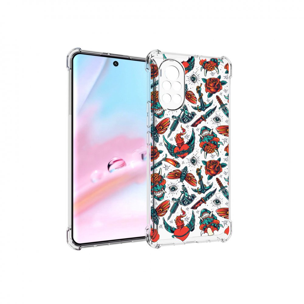 

Чехол MyPads олд-скул-пак для Huawei Nova 8 (ANG-LX1), Прозрачный, Tocco