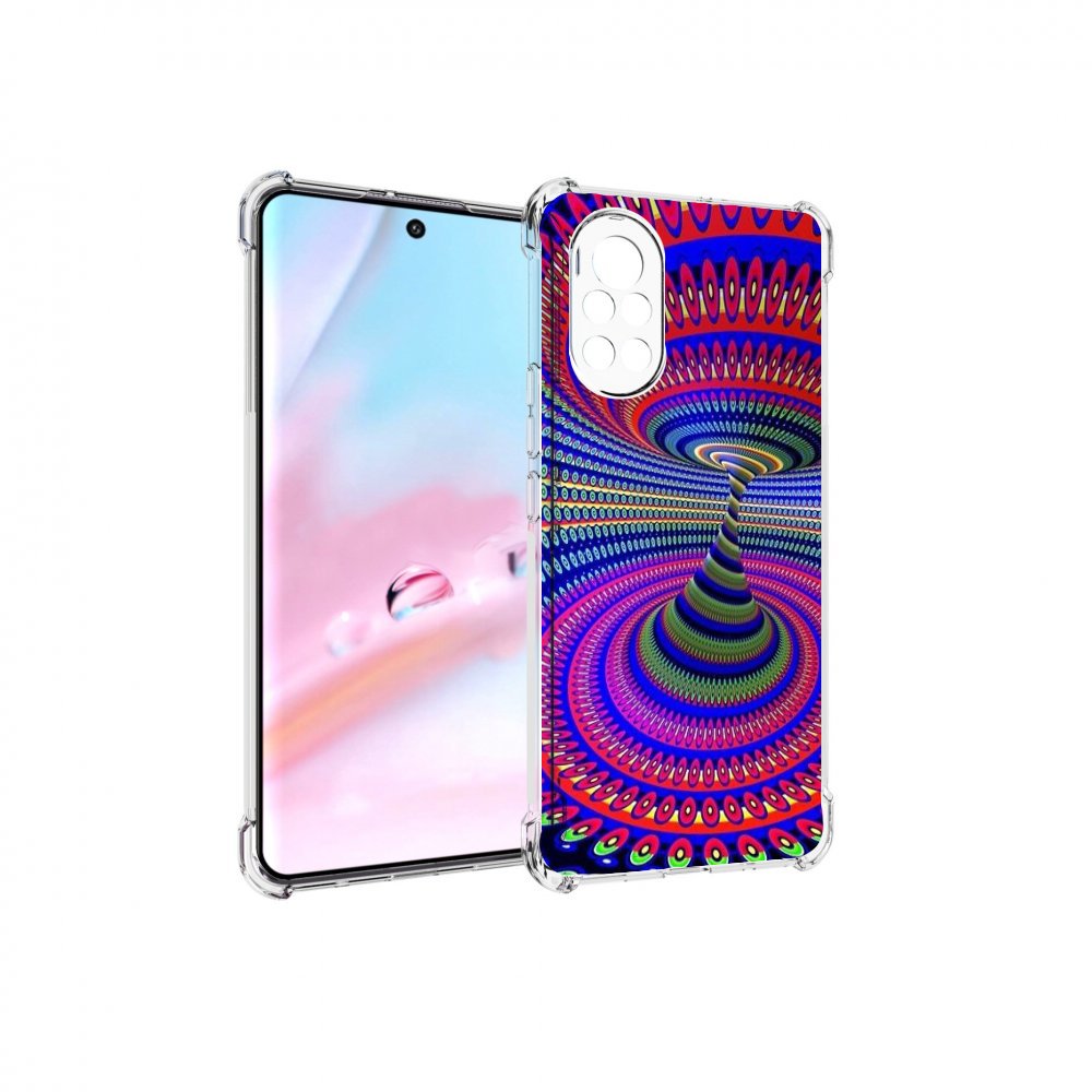 

Чехол MyPads оптическая иллюзия для Huawei Nova 8 (ANG-LX1), Прозрачный, Tocco