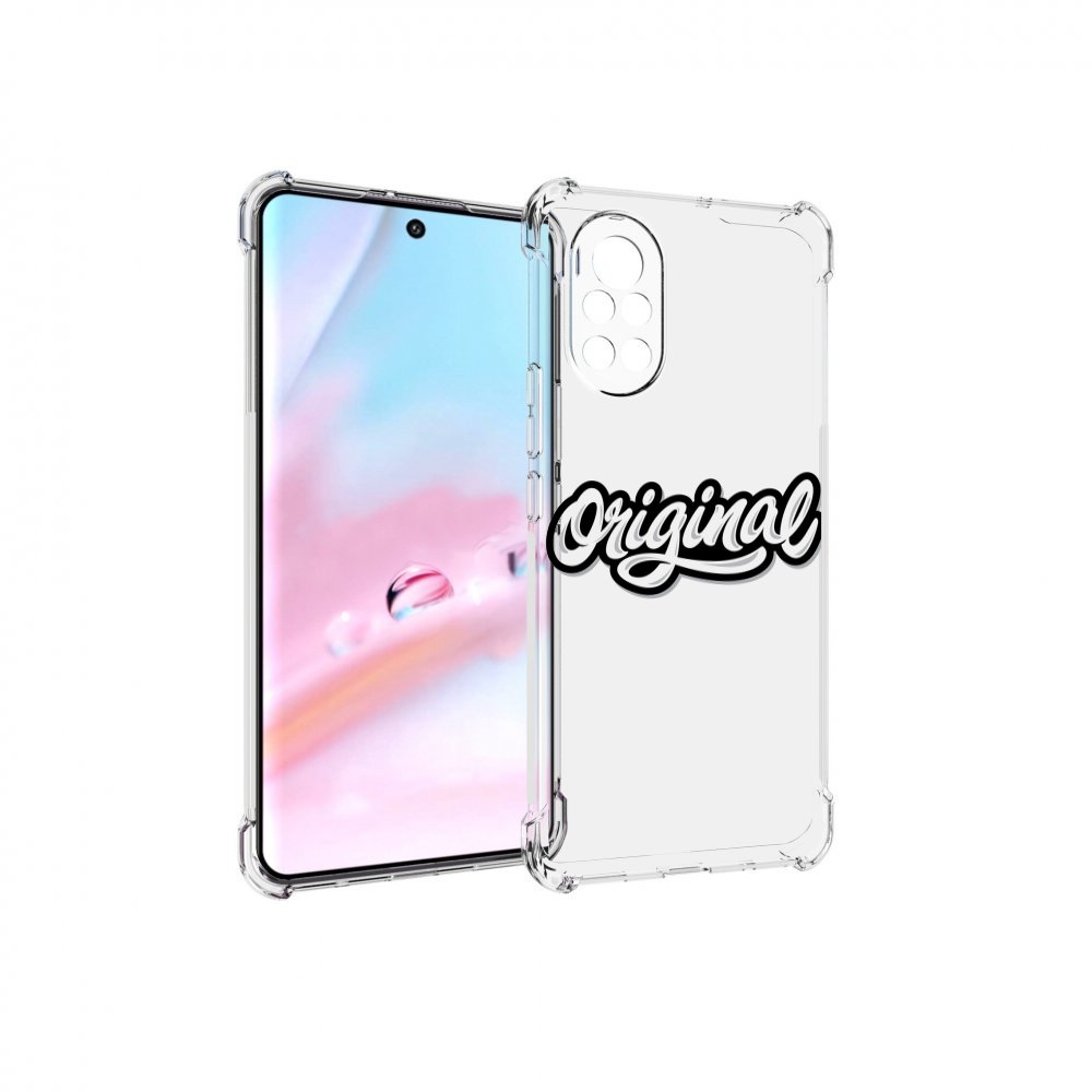 

Чехол MyPads оригинал-надпись для Huawei Nova 8 (ANG-LX1), Прозрачный, Tocco
