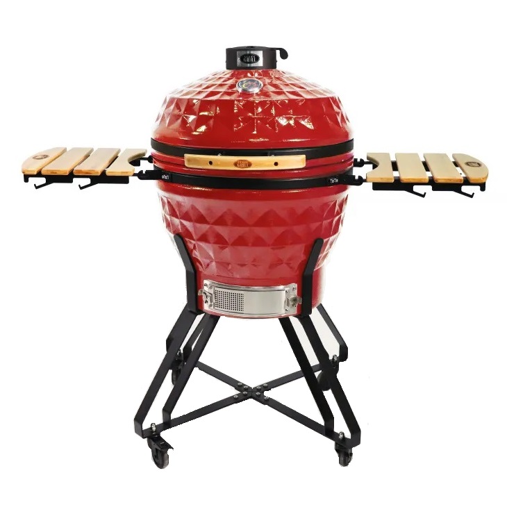 Керамический гриль Start Grill PRO 24 дюйма-61см, красный