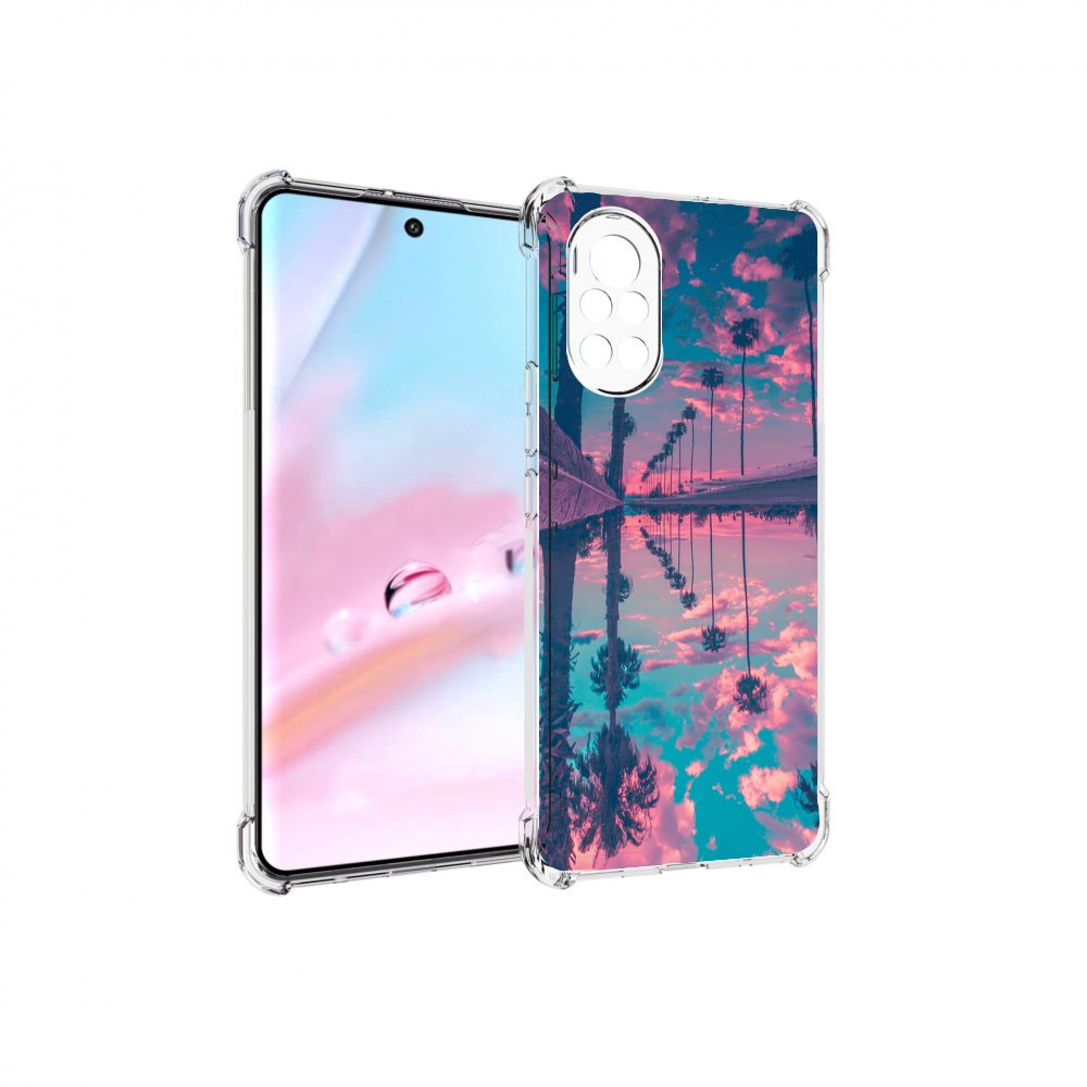 

Чехол MyPads отражение-пальм для Huawei Nova 8 (ANG-LX1), Прозрачный, Tocco