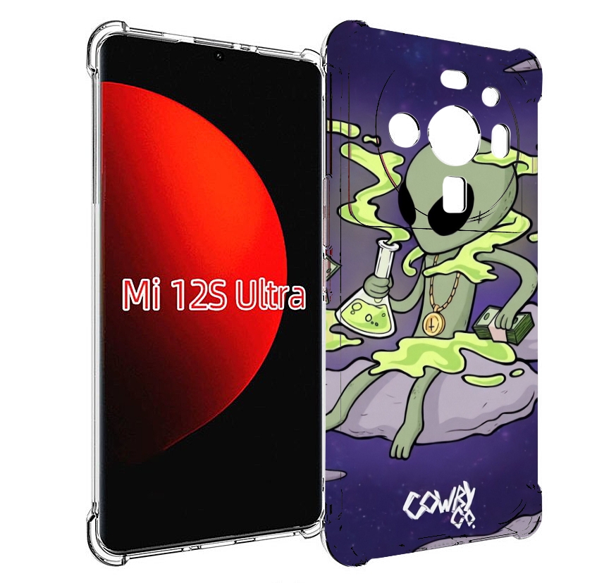 Чехол MyPads токсичный инопланетянин для Xiaomi 12S Ultra