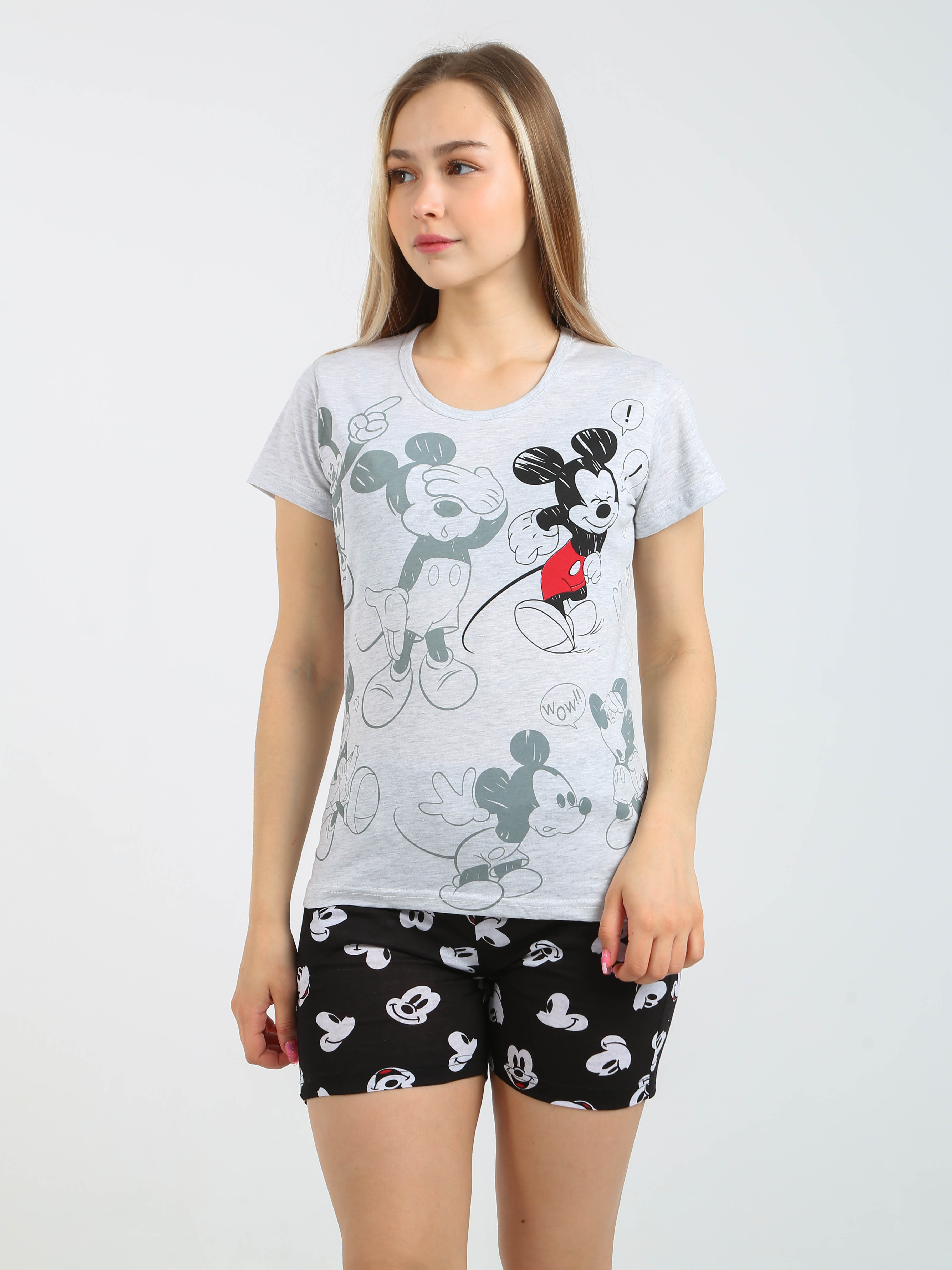 

Пижама женская Soft home П003 серая 52 RU, Серый, П003