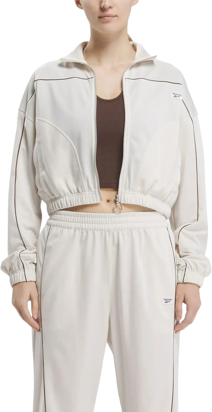 

Олимпийка женская Reebok Classics Court Sport Basketbal Track Top W бежевая XS, Бежевый, Classics Court Sport Basketbal Track Top W