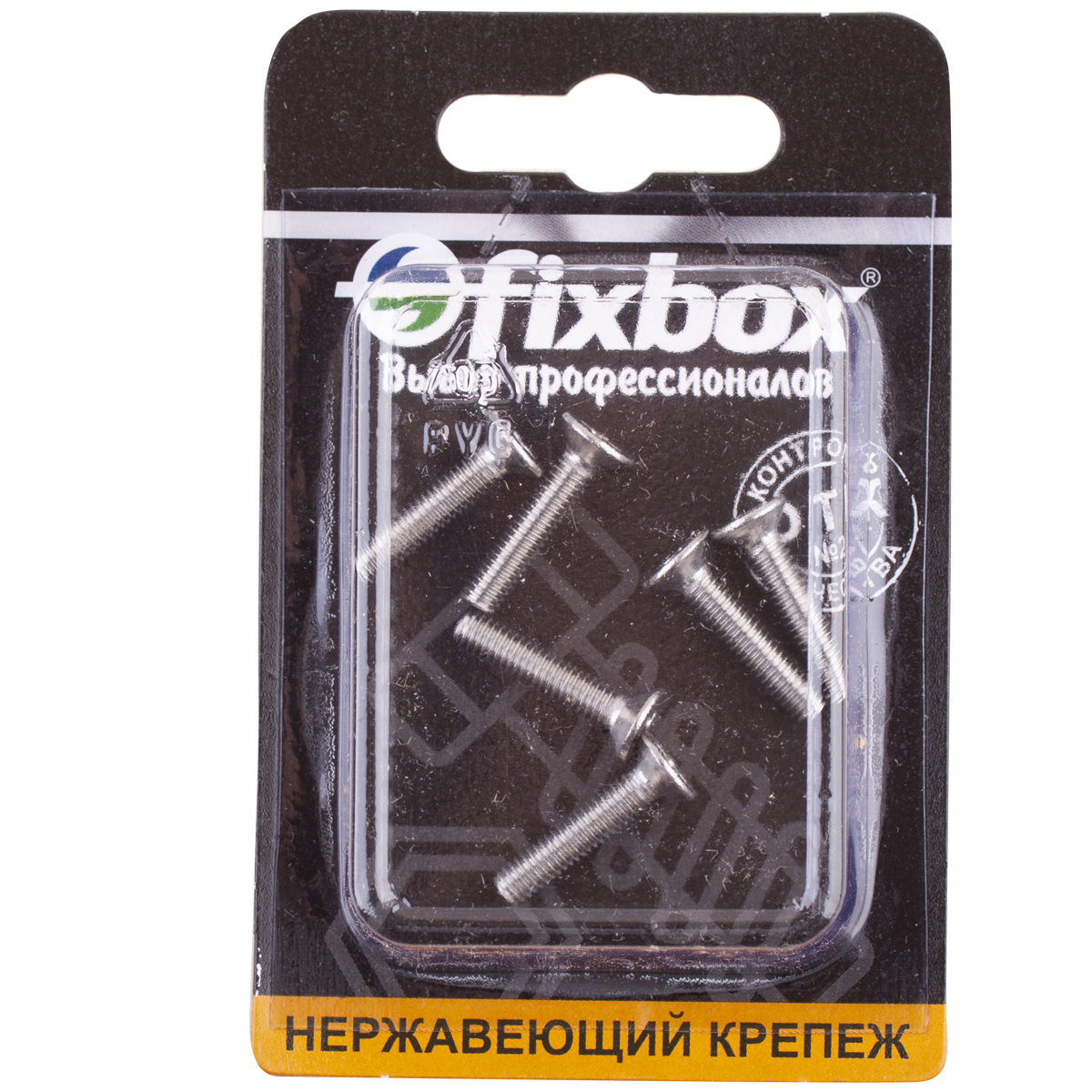 Винт Fixbox DIN 965 нержавеющий с потайной головкой М4х20 мм 554580 6 шт 25₽