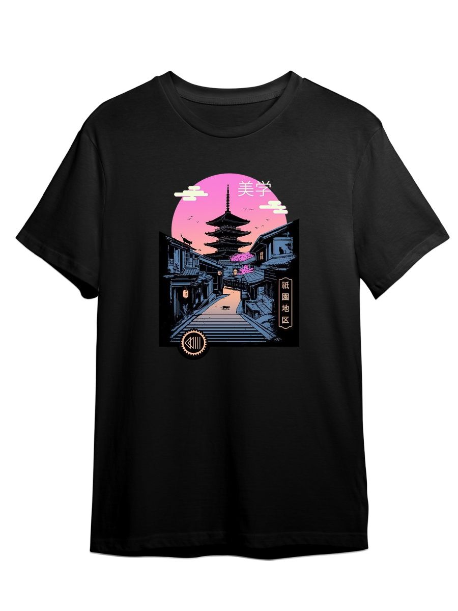 

Футболка унисекс Каждому Своё Азия/Япония/Город STAZ7 черная 2XL, Черный, "Азия/Япония/Город" STAZ7