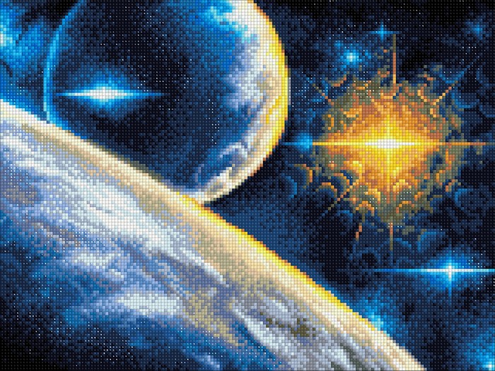 

Фрея Алмазная вышивка Просторы космоса ALVA-35 30x40 см